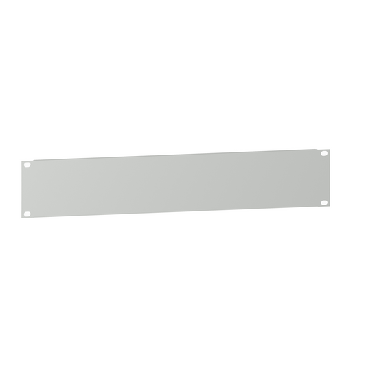 Schneider Electric-NSYCRTM2U-Actassi plastron 19P plein 2U tôle - RAL7035