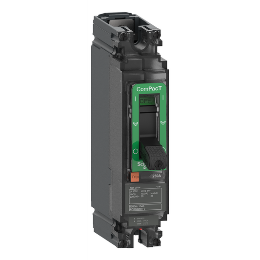 Schneider Electric-C10M1TM063-ComPacT NSX100M - Disjoncteur - TM-D 63A - 1P1D - 85kA - montage fixe