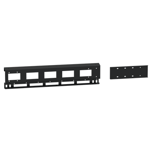 Schneider Electric-KEV0400SR1200-Canalis EV - Rail latéral horizontal - jeu de x2 - 1200mm - Noir - RAL9005