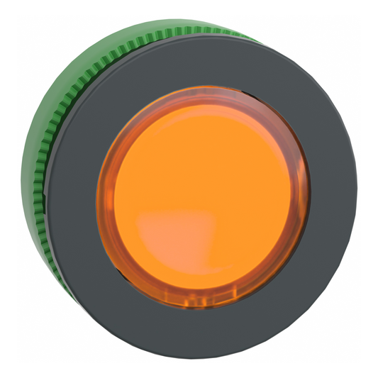 Schneider Electric-ZB5FH053-Harmony XB5 - tête bouton pousser-pousser lumineux - flush - orange