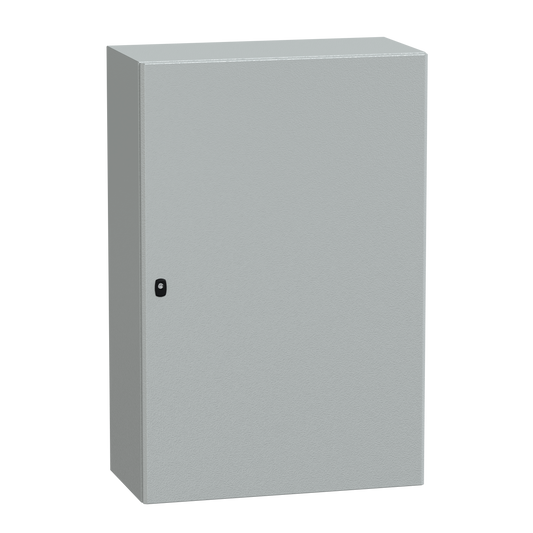 Schneider Electric-NSYS3D12840P-PanelSeT S3D - Enveloppe acier - H1200xL800xP400 - châssis plein