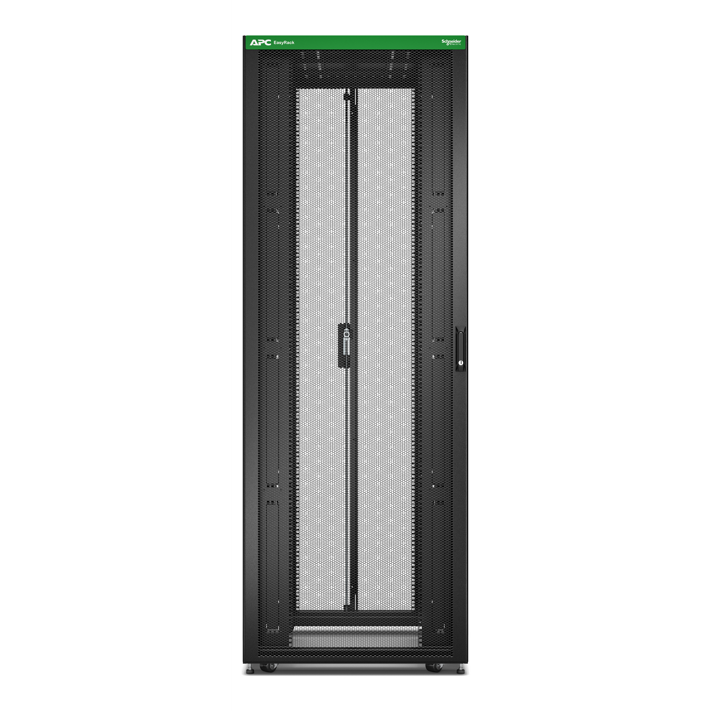 APC-ER8800-Baie EasyRack 800mm/48U/1000mm avec toit, sans panneau latéral, roulettes, noir