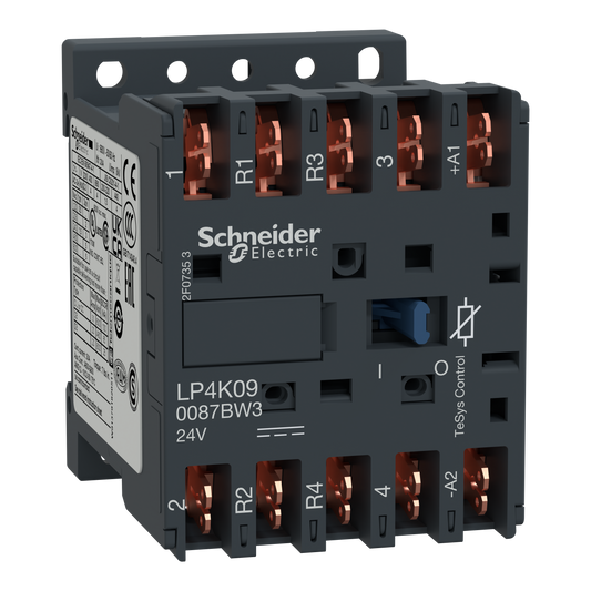 Schneider Electric-LP4K090087BW3-TeSys LP4K - contacteur - 4P (2F+2O) - AC-1 440V - 20A - bobine 24Vcc