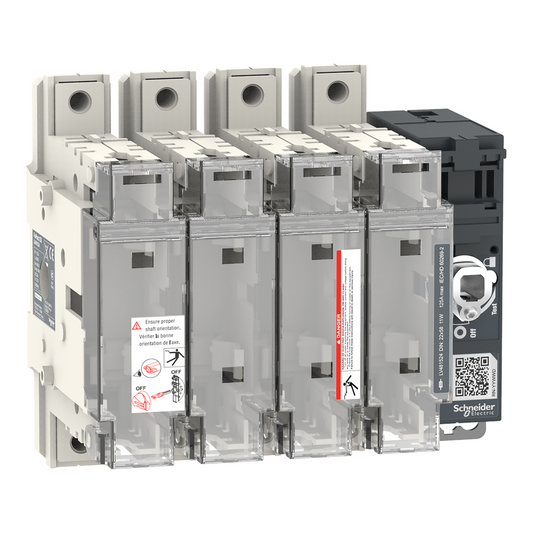 Schneider Electric-LV481524-FuPact GS - interrupteur sectionneur fusible - 125A - 4P - NFC 22*58 - F&R CTRL