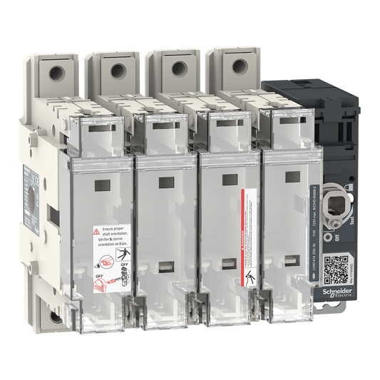 Schneider Electric-LV481414-FuPact GS - interrupteur sectionneur fusible - 125A - 4P - DIN 00/000 - F&R CTRL