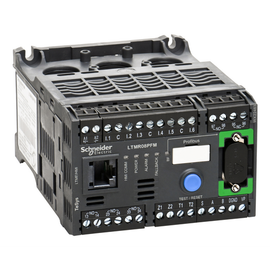 Schneider Electric-LTMR08PFM-TeSys T contrôleur moteur LTM R, Profibus DP, 100 à 240 V CA, 0,4...8 A