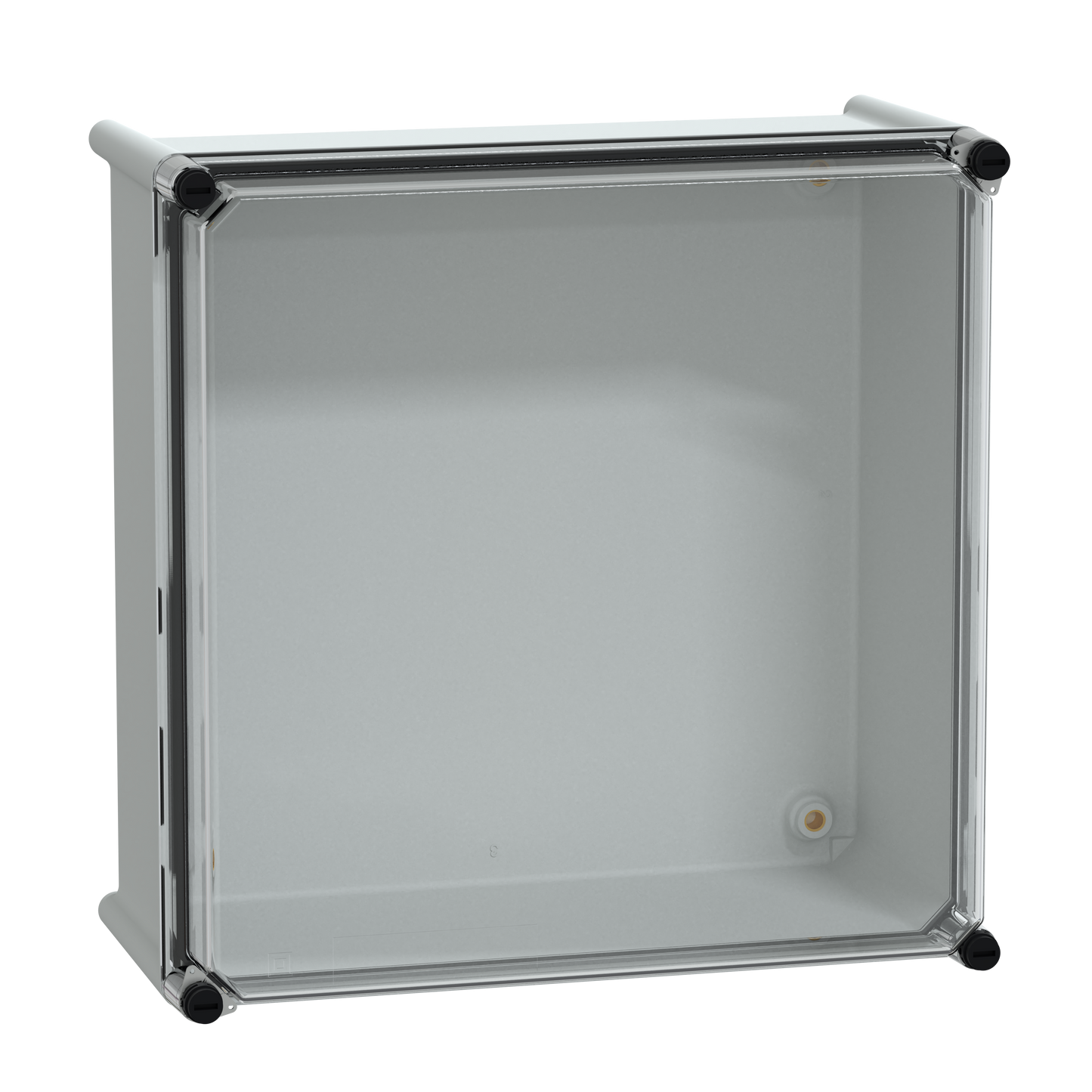 Schneider Electric-NSYPLS3636G-Thalassa PLS - Boite avec couvercle transparent 36x36x18 Ral 7035