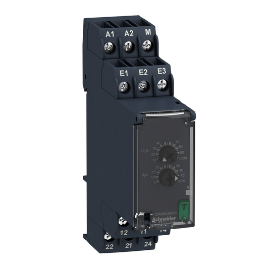 Schneider Electric-RM22JA21MR-Harmony Control RM22 - relais sur-intensité - 4mA à 1A - 2OF - 24V à 240Vca/cc