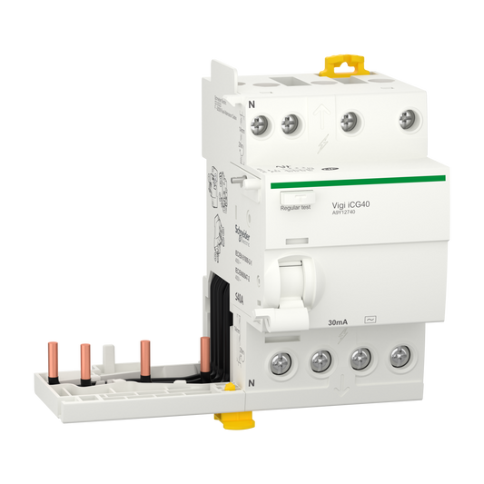 Schneider Electric-A9Y12740-Acti9 iTG40 - Bloc dif. Vigi Tête de groupe - 3P+N - 40A - 30mA - Type AC