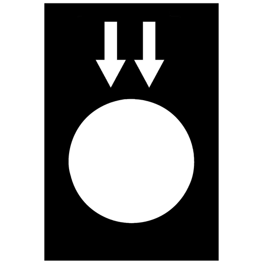 Schneider Electric-ZB2BY2955-Harmony - étiquette - 30x40mm - noir - descente GV