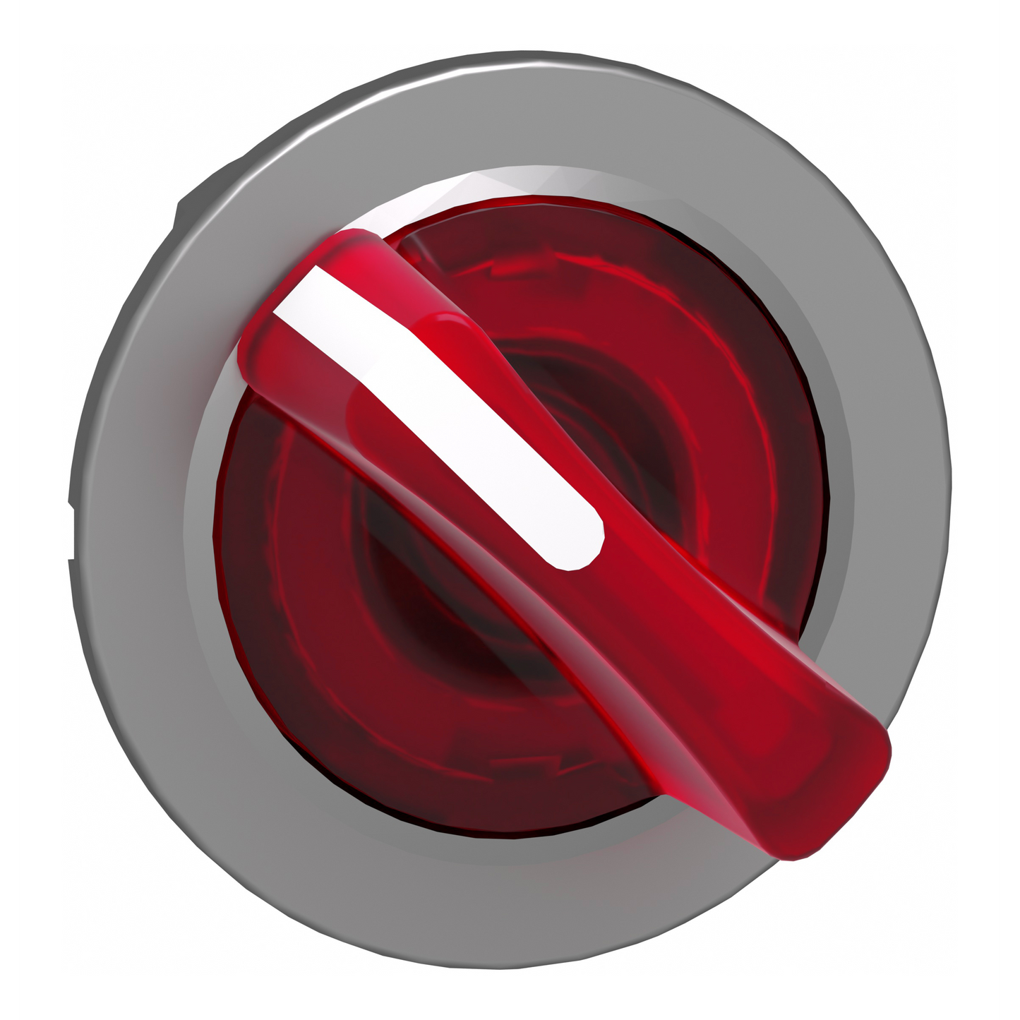 Schneider Electric-ZB4FK1243-Harmony XB4 - tête bouton à manette lumineux - flush - 2 pos fix - rouge