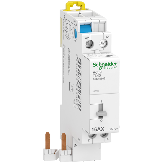 Schneider Electric-A9C15509-Acti9 iDT40 TL - Télérupteur à raccordement rapide - 2P - 16A - 230Vca
