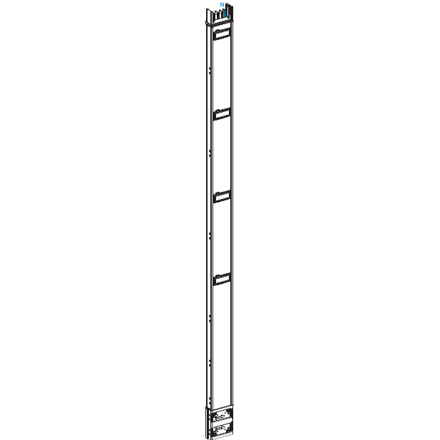 Schneider Electric-KSA400EV4254-Canalis KSA - colonne montante 400A - 2.5 m - 4 trappes de dérivation