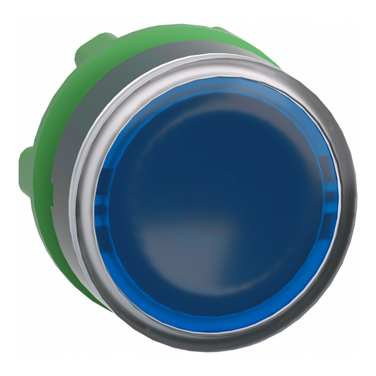 Schneider Electric-ZB5AH063-Harmony XB5 - tête bouton pousser-pousser lumineux - Ø22 - bleu