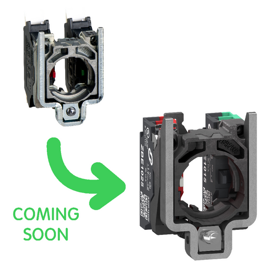 Schneider Electric-ZB4BZ1055-Harmony XB4 - corps de bouton - 1O+1F - raccordement bornes push in