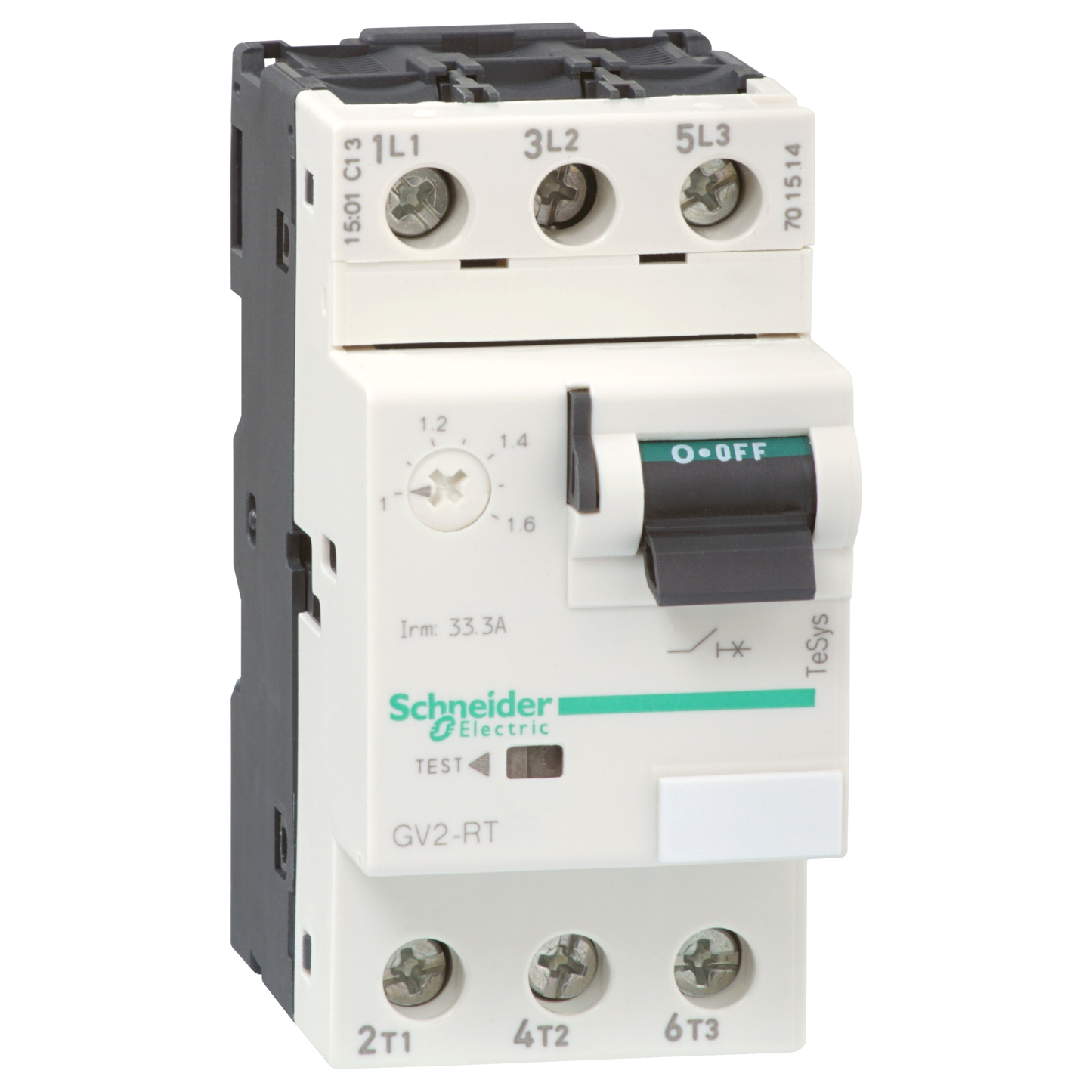 Schneider Electric-GV2RT08-TeSys GV2RT - disj. moteur - 2,5..4A - 3P 3d - déclencheur magnéto-thermique