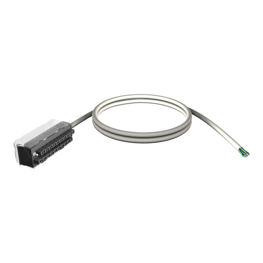 Schneider Electric-BMXFTW501S-Modicon X80 - cordon blindé - conn. 20 contacts - fils volants 1 extrémité - 5m