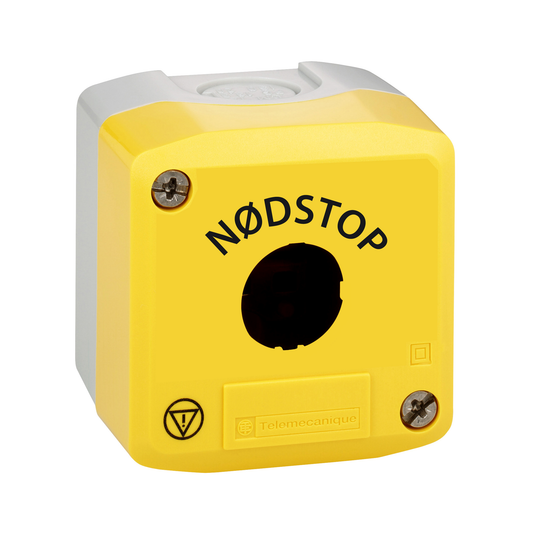 Schneider Electric-XALK01TH26-Harmony - Boite vide 1 bouton jaune marquage speci