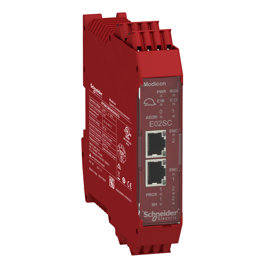 Schneider Electric-XPSMCMEN0200SCG-Preventa XPSMCM module contrôle vitesse 2 entrées codeur sin/cos connect ressort