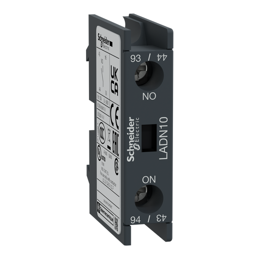 Schneider Electric-LADN10-TeSys D - bloc contacts auxiliaires frontaux - 1F+0O - bornes vis-étriers