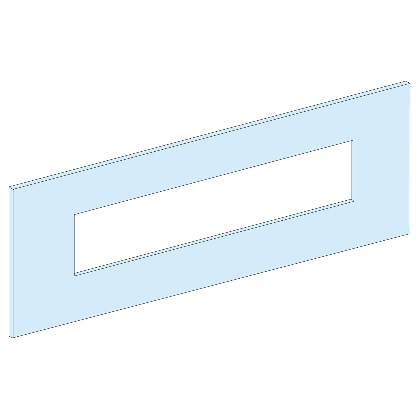 Schneider Electric-LVS03620-PrismaSeT P - Plastron INS-INV250 - 5M-L650-fixe-vertical-Cde rotative