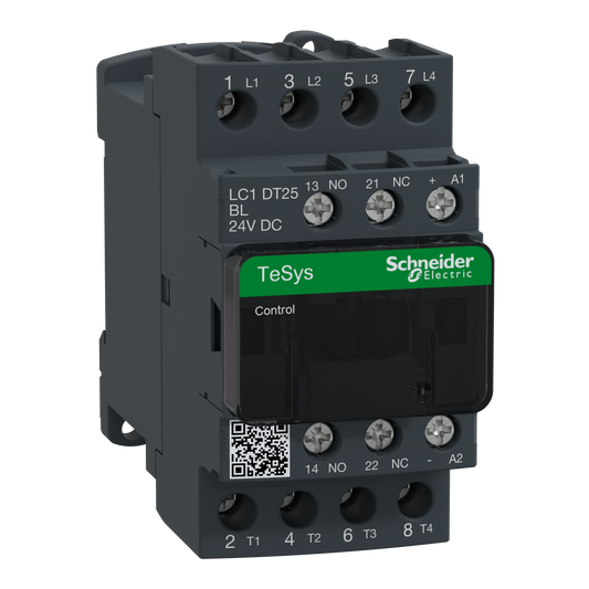 Schneider Electric-LC1DT25BL-TeSys LC1D - contacteur - 4P - AC-1 440V - 25A - bobine 24Vcc