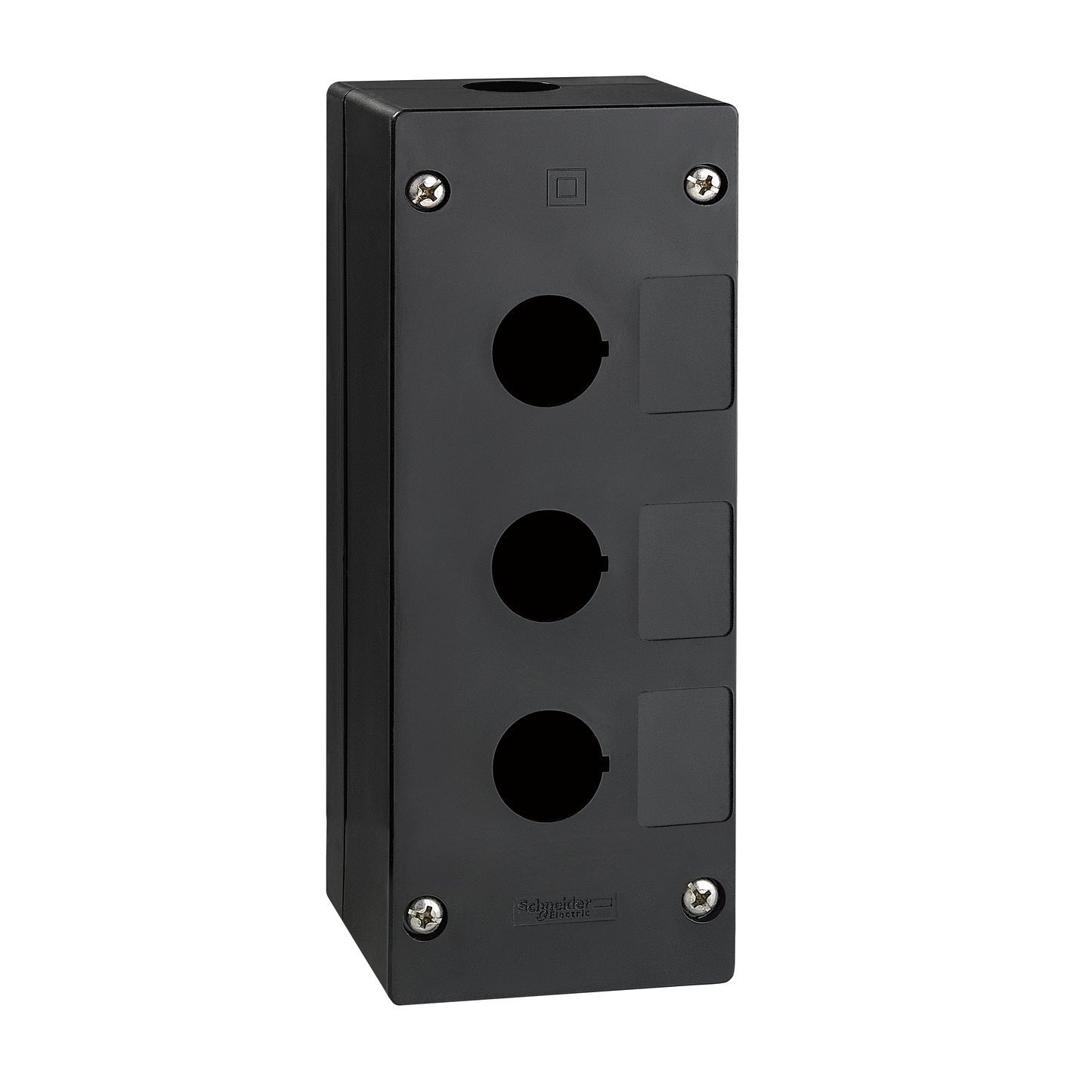 Schneider Electric-XALG030-Harmony - boite à boutons vide XALG - XB5 Ø 22mm - 3 trous - plastique - noir
