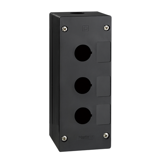 Schneider Electric-XALG030-Harmony - boite à boutons vide XALG - XB5 Ø 22mm - 3 trous - plastique - noir