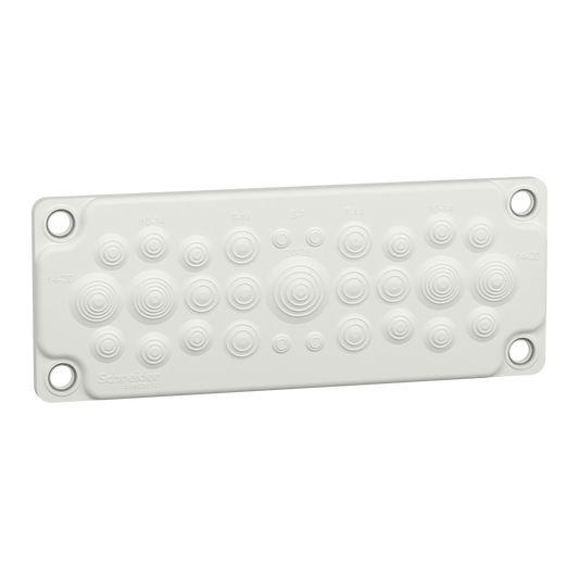 Schneider Electric-LVS08872-PrismaSeT G - Plaque passe-câbles à membrane - 29 entrées