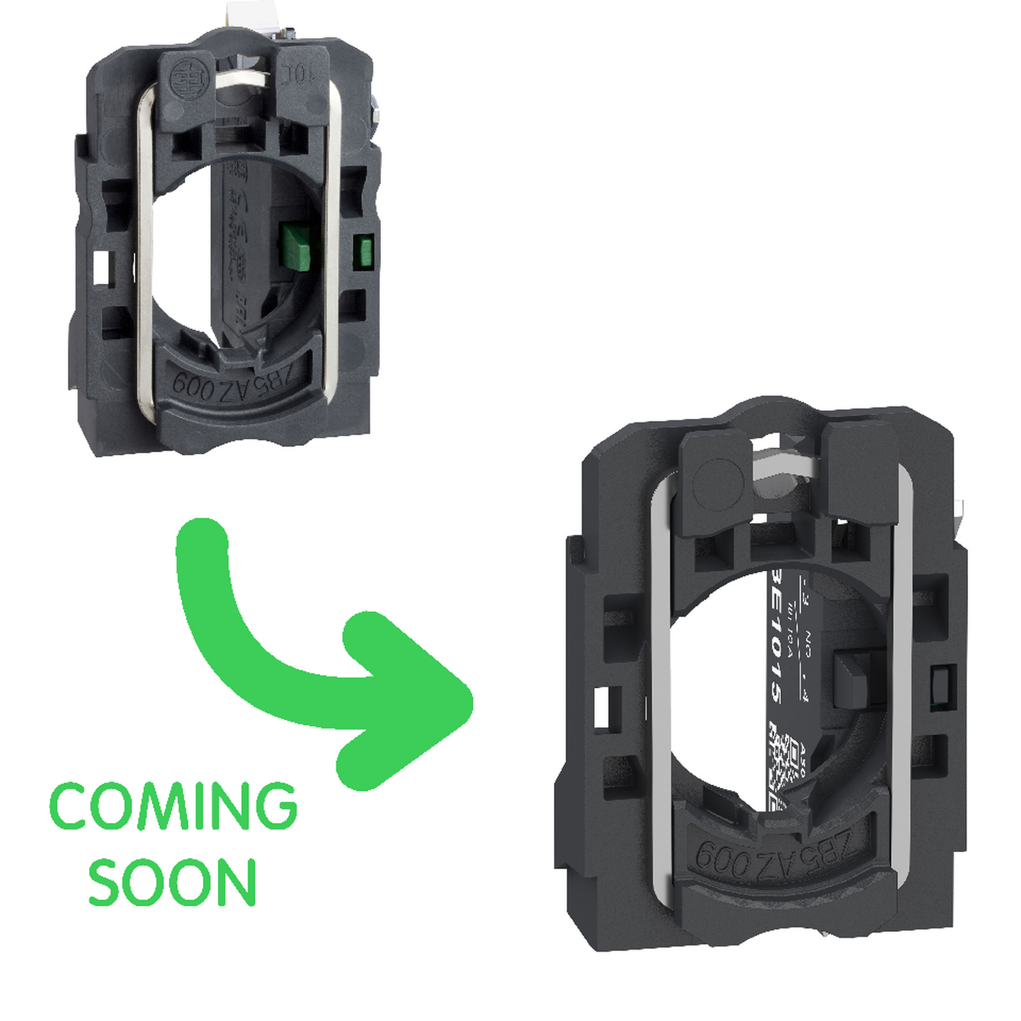 Schneider Electric-ZB5AZ1015-Harmony XB5 - corps de bouton - 1F - raccordement bornes push in