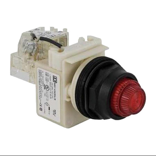 Schneider Electric-9001KT35LRR31-Harmony 9001K - bouton-poussoir lumineux - Ø30 - rouge - à impulsion dépassant