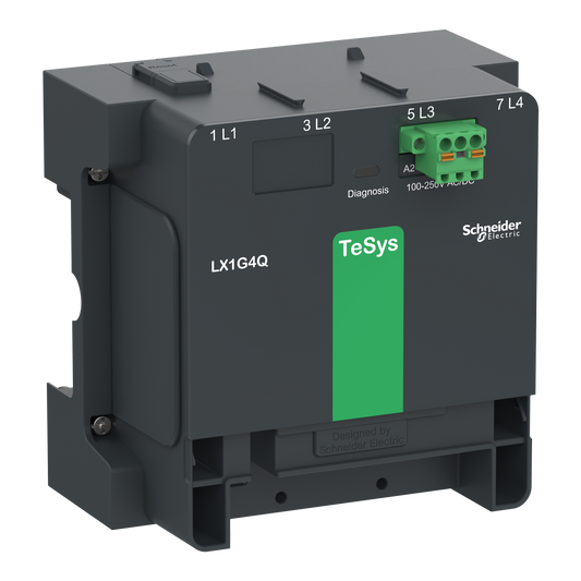 Schneider Electric-LX1G4QKUEN-Module de contrôle 100-250V AC/DC pour 4 pôles TeSys G115/225 Standard