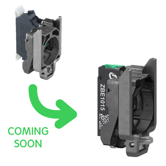 Schneider Electric-ZB4BZ1015-Harmony XB4 - corps de bouton - 1F - raccordement bornes push in