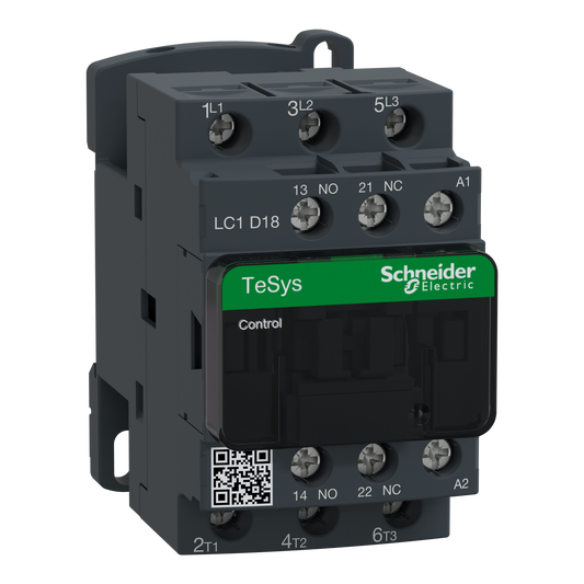 Schneider Electric-LC1D18K7-TeSys LC1D - contacteur - 3P - AC-3 440V - 18A - bobine 100Vca