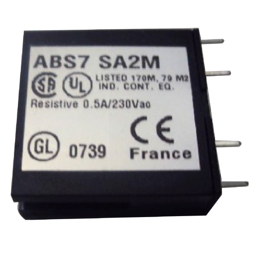 Schneider Electric-ABS7SA2M-Telefast - relais statique embrochable - 10mm - sortie - 24..240Vca - 0,5A