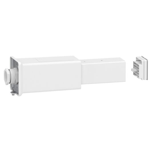 Schneider Electric-KBB40ABG4TW-Canalis KBB - embout d'alimentation gauche 40A blanc - 3L+N+PE - bus