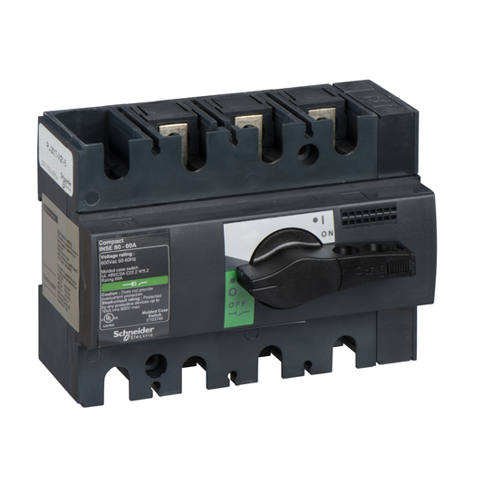 Schneider Electric-28996-ComPacT INS - INSE norme UL - 60A - 3P - poignée noire