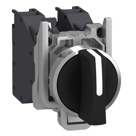 Schneider Electric-XB4BD53GEX-Harmony XB4 - bouton tournant à manette Atx gaz - Ø22 - 3 pos rap C - noir - 2F