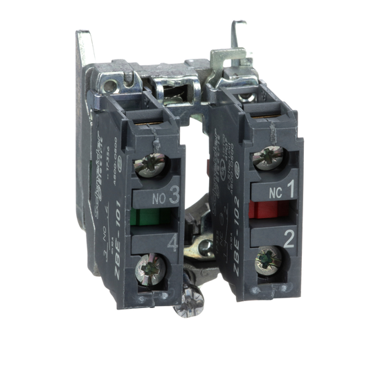 Schneider Electric-ZB4BZ105-Harmony XB4 - corps de bouton - 1O+1F - raccordement bornes ressort