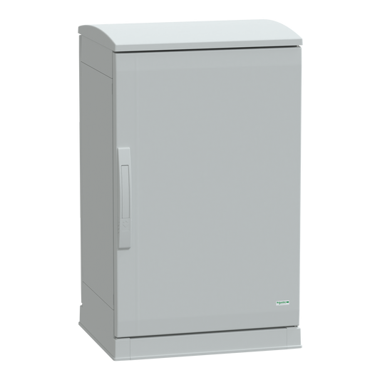 Schneider Electric-NSYPLAZT754G-Thalassa - Armoire polyester socle + toit 750x500x420 - IP44 Ral 7035