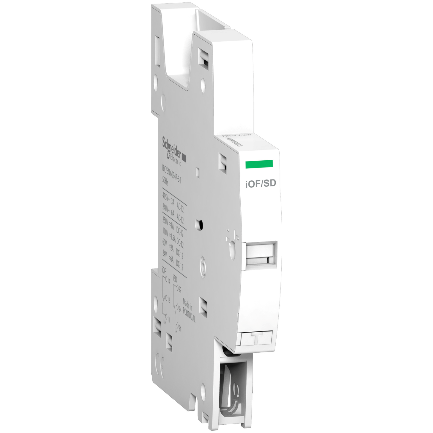 Schneider Electric-A9A19803-Acti9 iC60 RCBO - contacts auxill OF + signal défaut SD - 240-415Vca 24-130Vcc