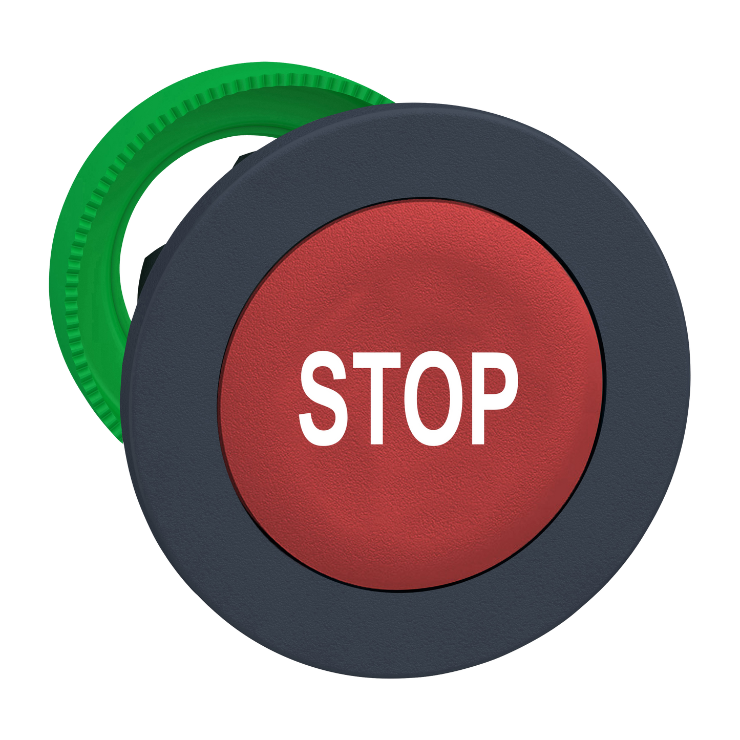 Schneider Electric-ZB5FA434-Harmony XB5 - tête bouton poussoir à impulsion - flush - 'STOP ' - rouge