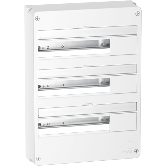 Schneider Electric-R9H18403-Resi9 - Coffret en saillie Blanc (RAL 9003)- 3 rangées de 18 modules