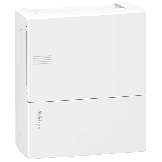 Schneider Electric-MIP11108-Pragma - mini coffret en saillie - 1x8 mod. - portillon opaq blanc - born. Terre