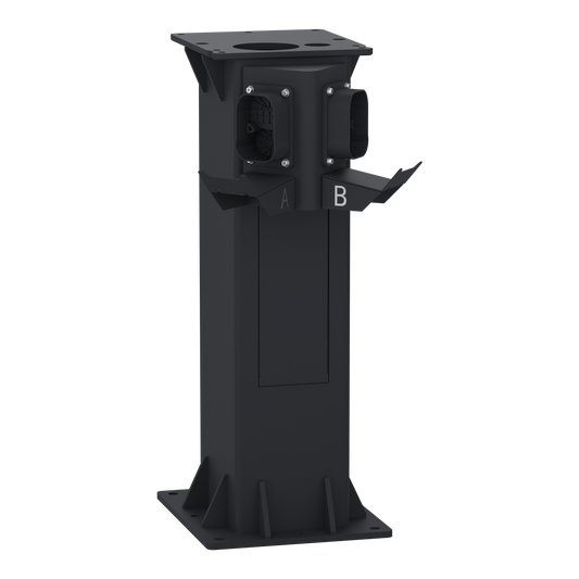 Schneider Electric-EVP1DB5LG-Evlink Pro DC - Pied pour borne - 1 prise CCS2 + 1 prise CHAdeMO - H 75 cm