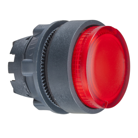 Schneider Electric-ZB5AW14-Harmony XB5 - tête bouton poussoir lumineux BA9s - Ø22 - dépassant - rouge