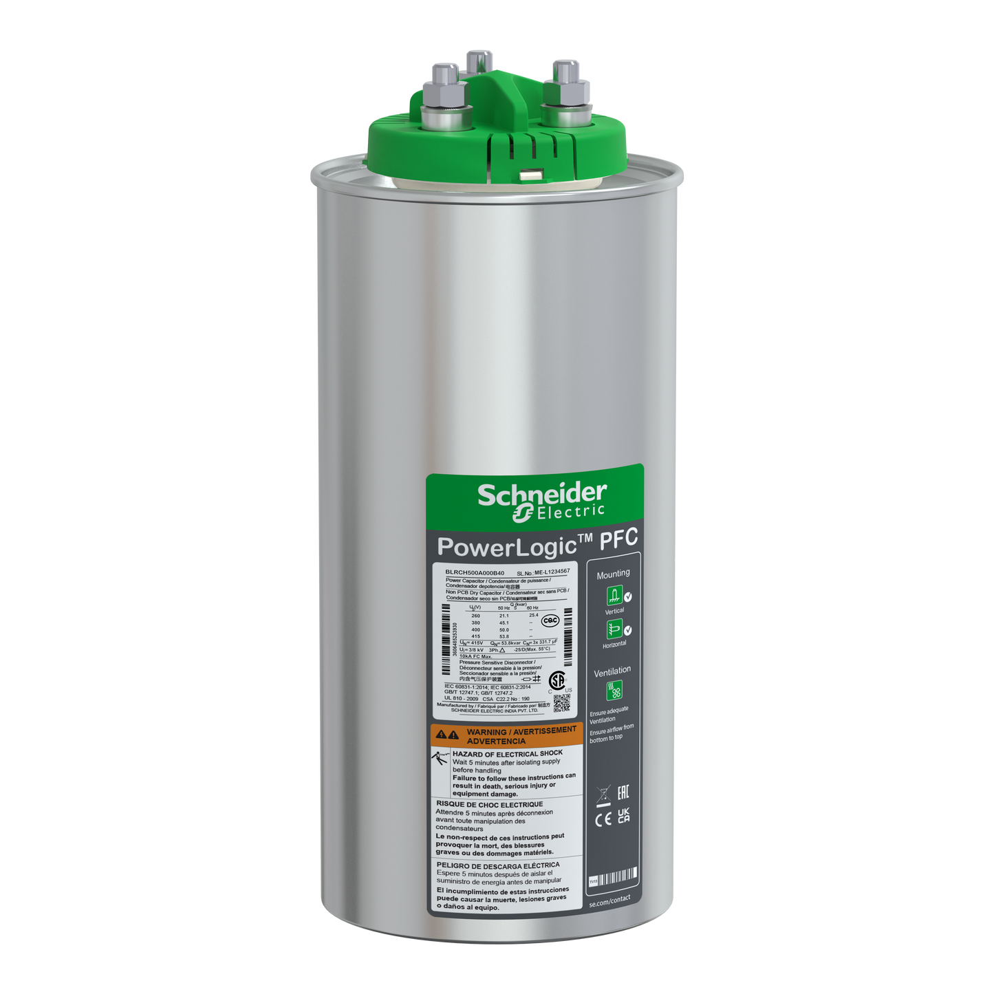 Schneider Electric-BLRCH500A000B40-VarPlusCAN condensateur HDY 50kvar 400V