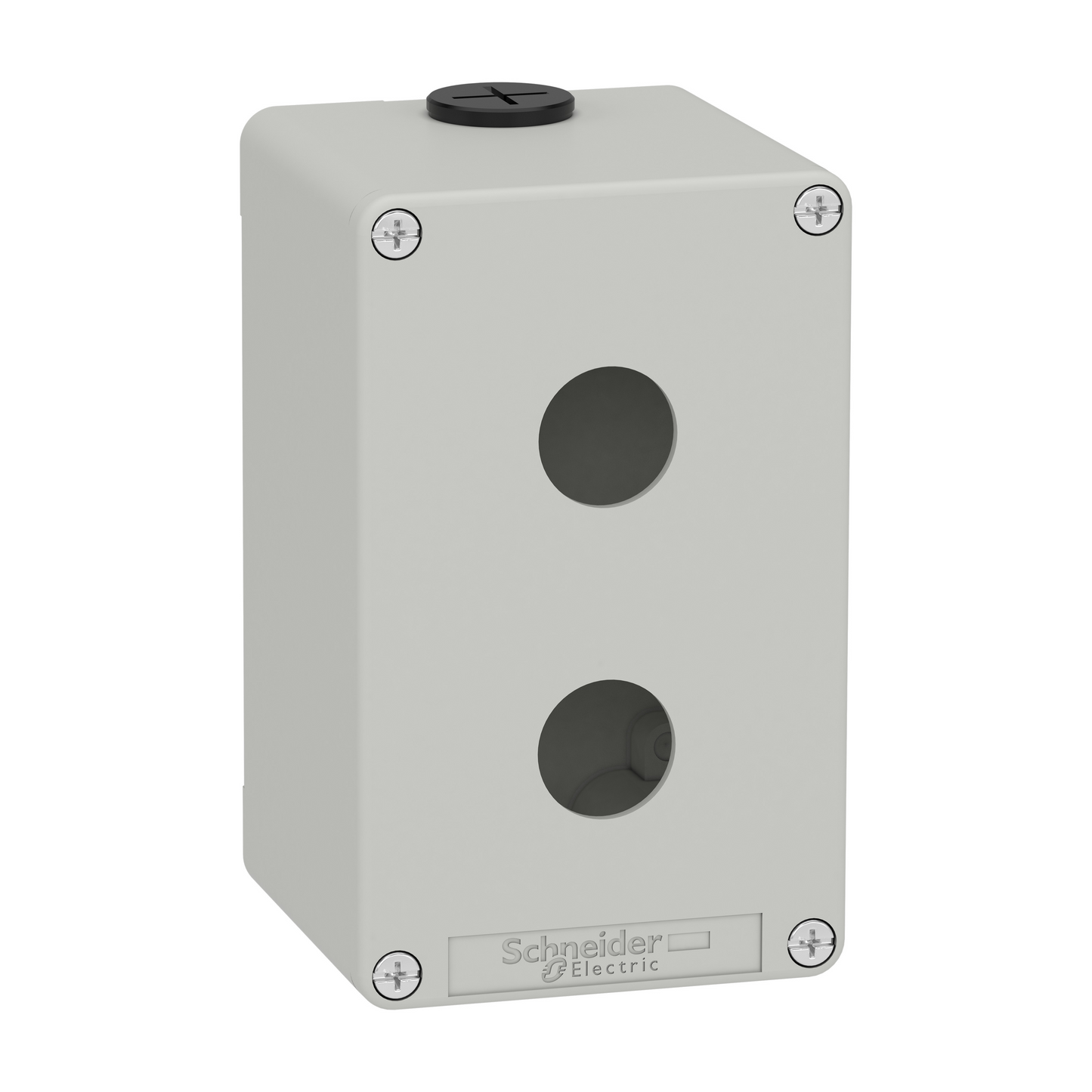 Schneider Electric-XAPD2502-Boite métal vide grise - M20 x2 - 2 trous 22 mm - 80x130x77 mm - UL cULus