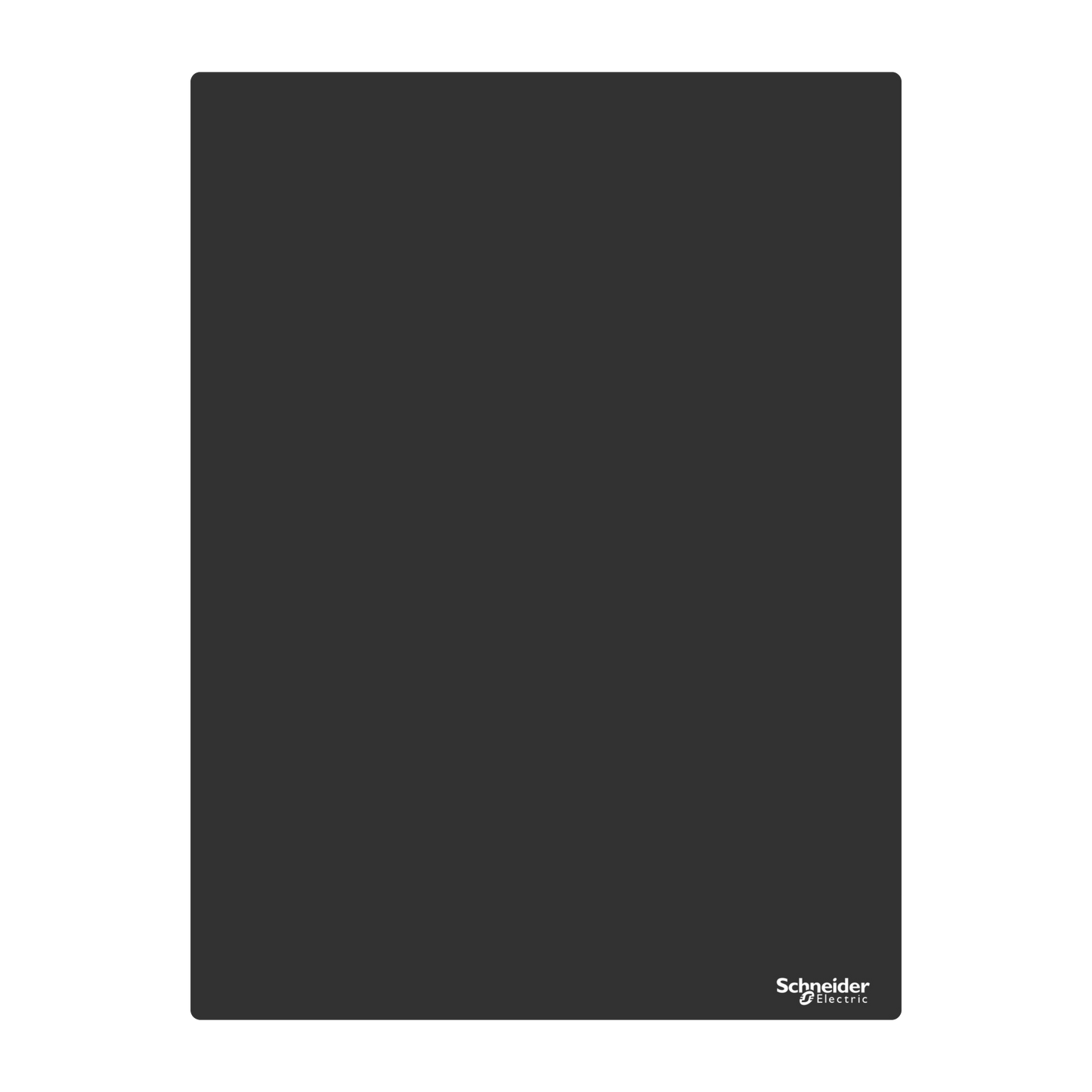 Schneider Electric-ZBYLEG304000-Harmony - plastron - panneau vierge - 300x400 - non marqué - plastique - noir