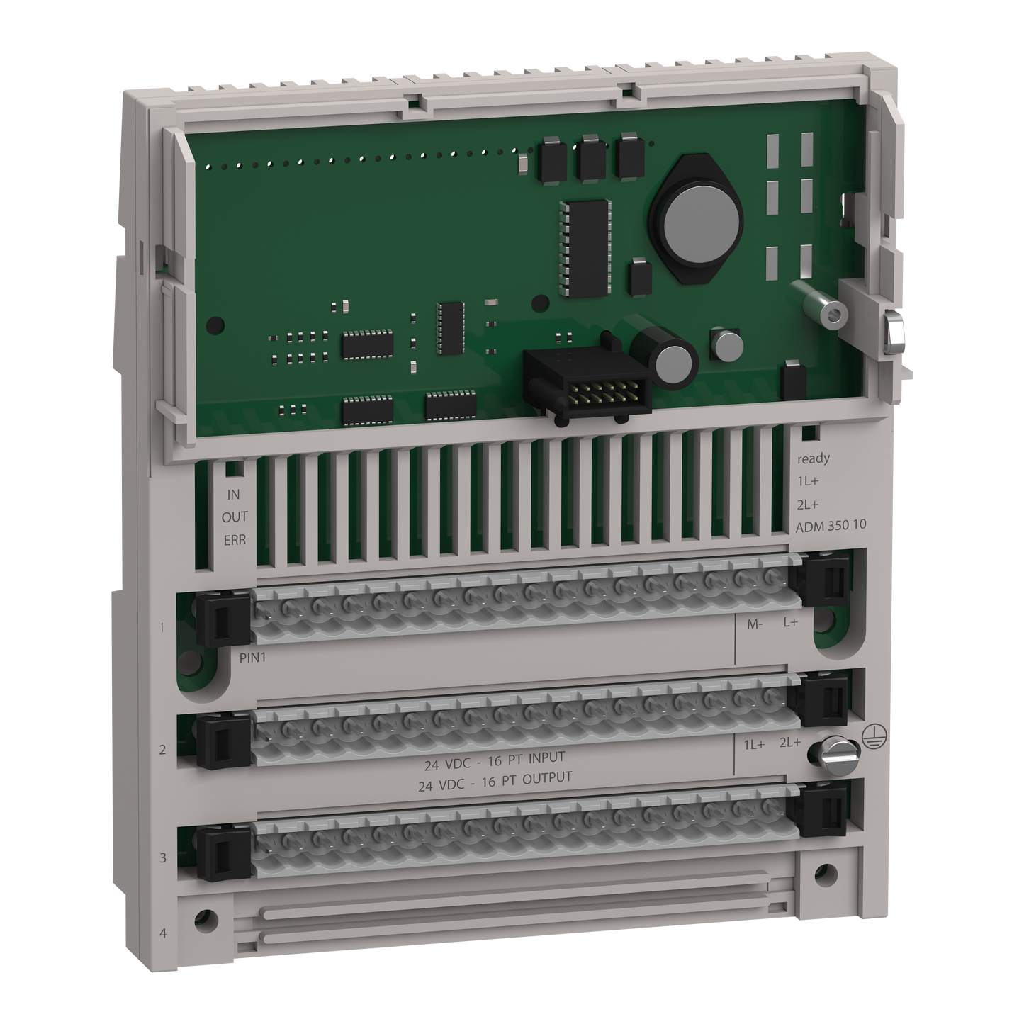 Schneider Electric-170ADM35010-Modicon Momentum - module E/S num. - 16 entrées 24Vcc - 16 sorties à transistors